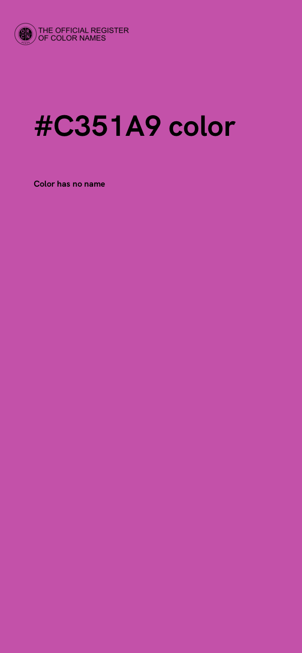 #C351A9 color image