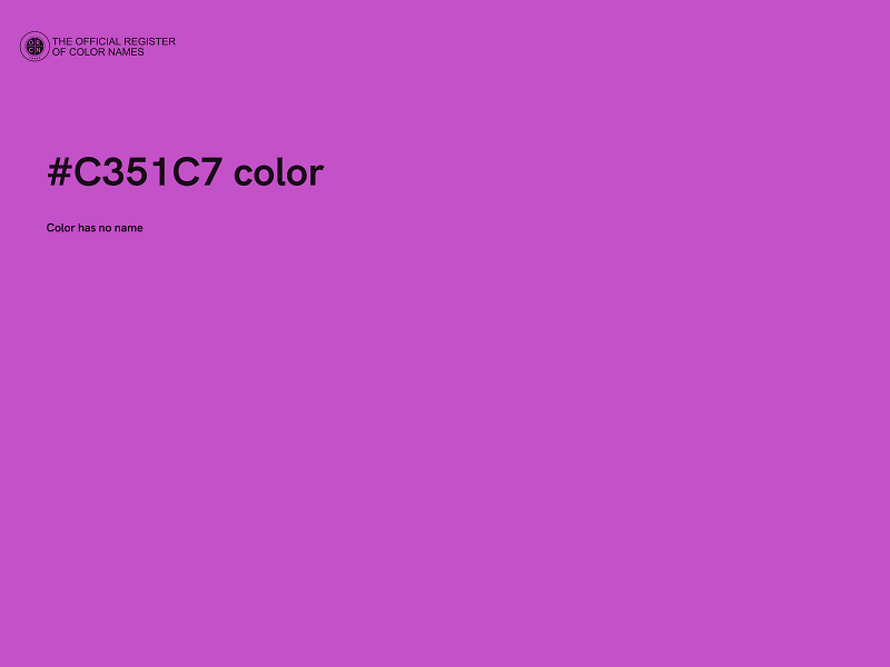 #C351C7 color image