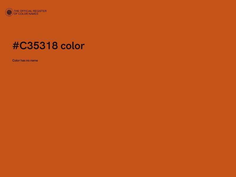 #C35318 color image
