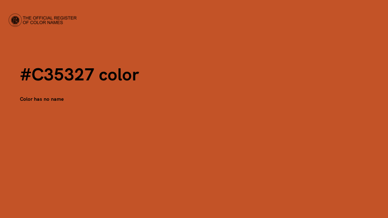 #C35327 color image