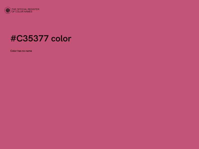 #C35377 color image