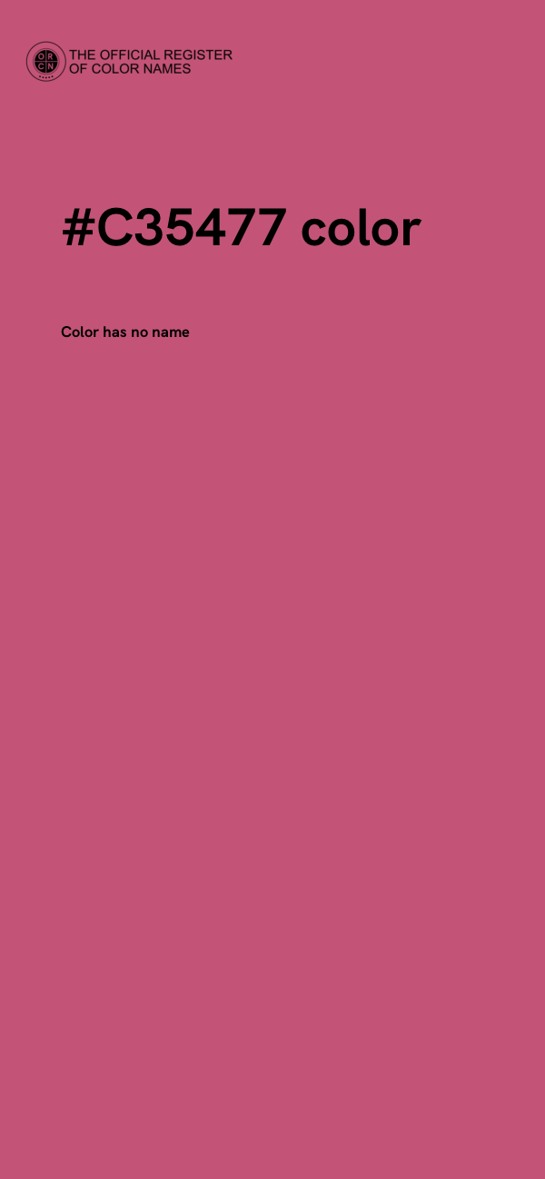 #C35477 color image