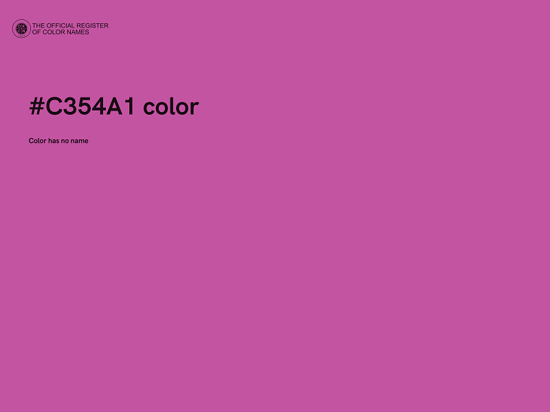 #C354A1 color image