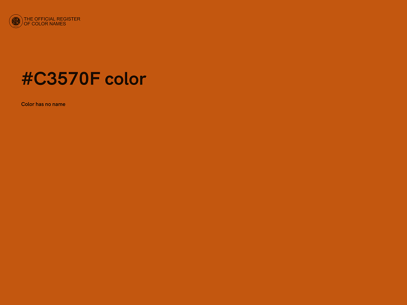 #C3570F color image
