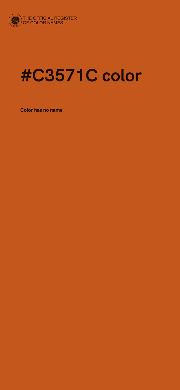 #C3571C color image