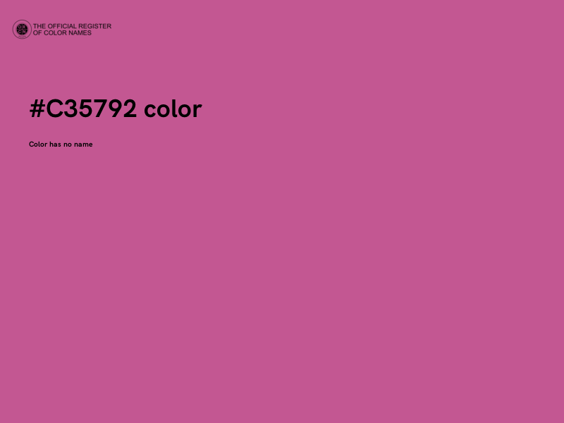 #C35792 color image