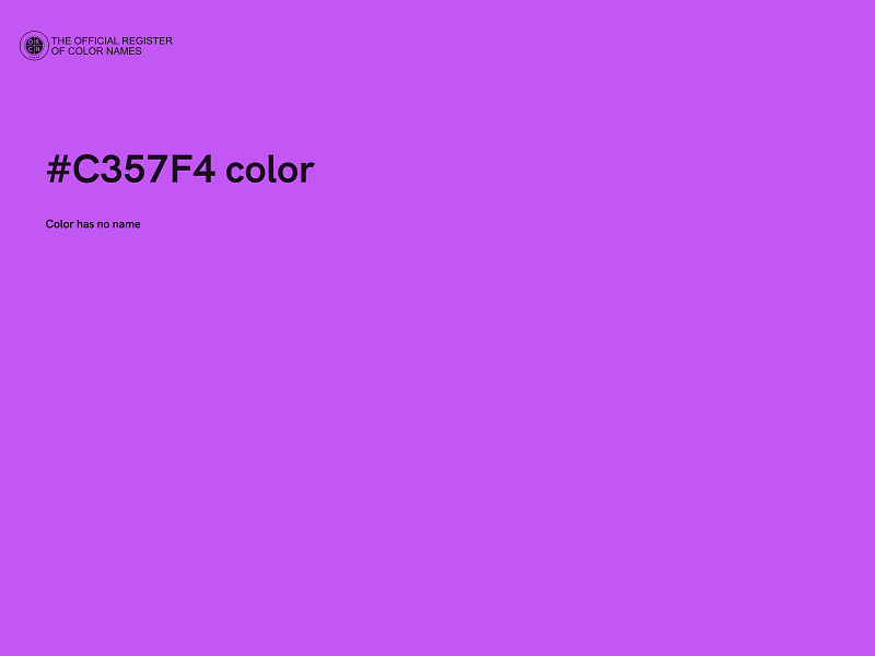 #C357F4 color image