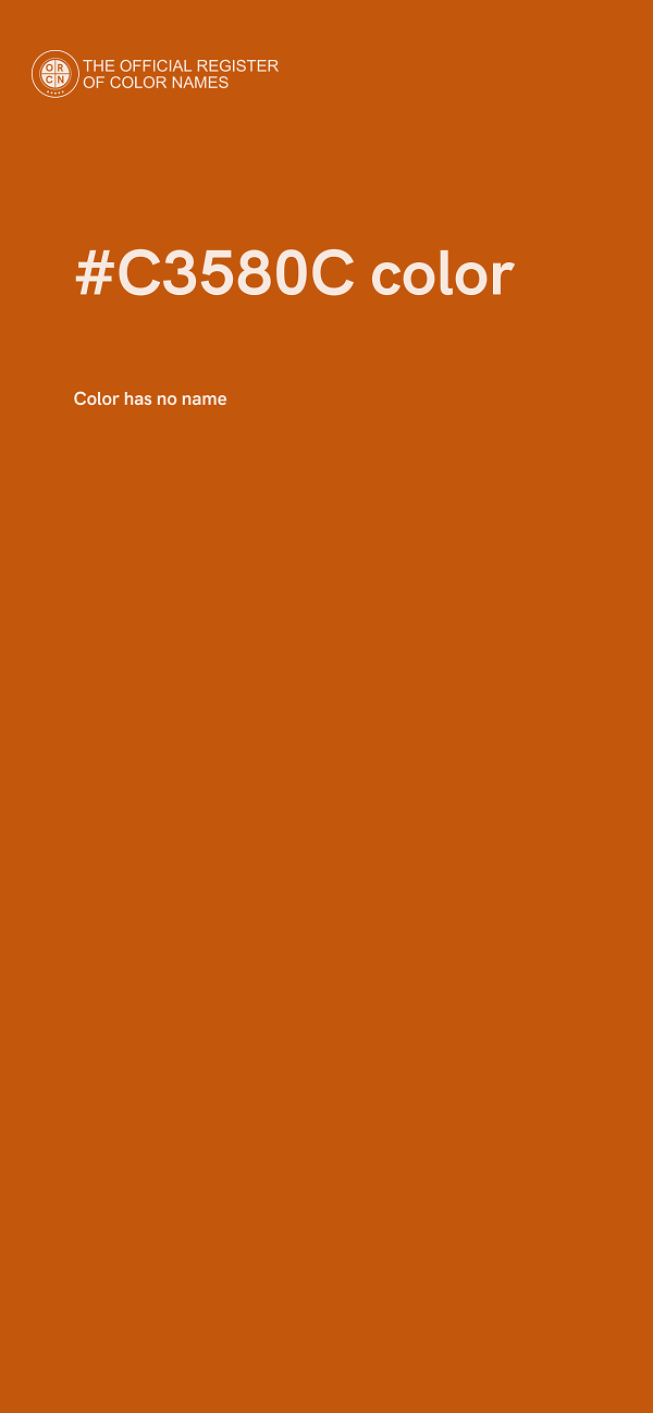 #C3580C color image