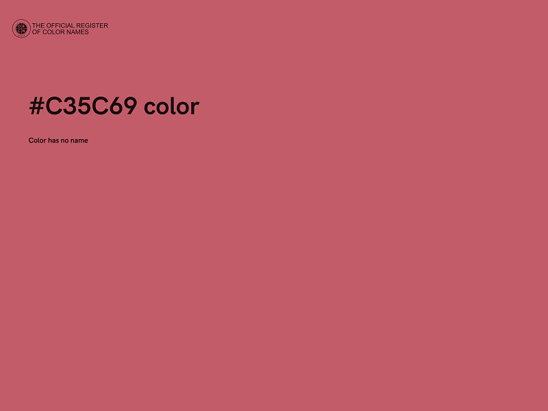 #C35C69 color image