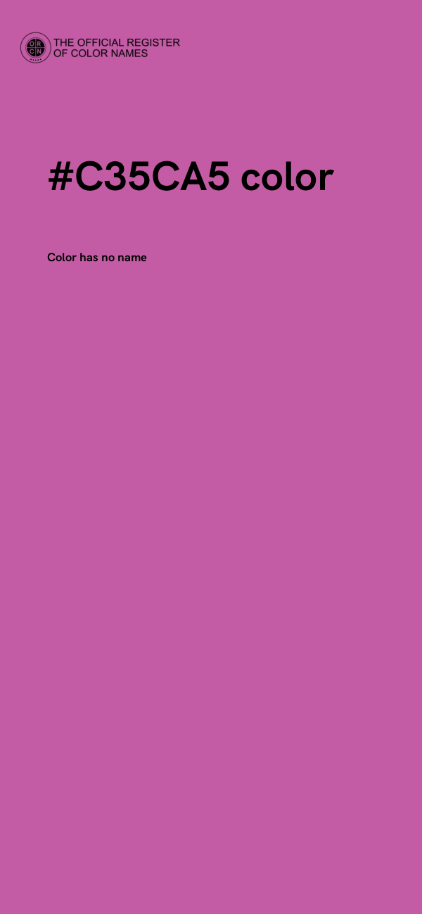 #C35CA5 color image