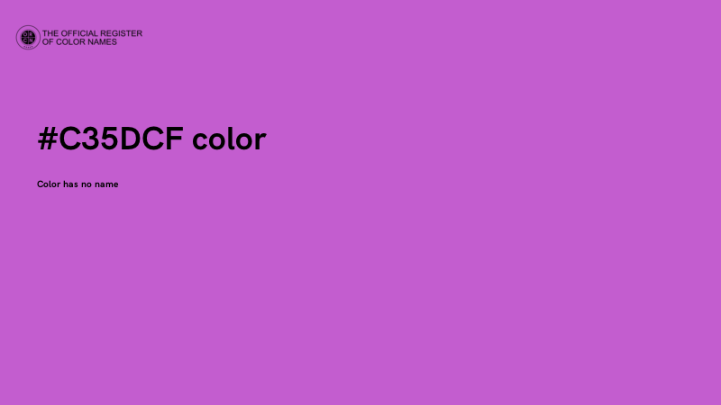 #C35DCF color image