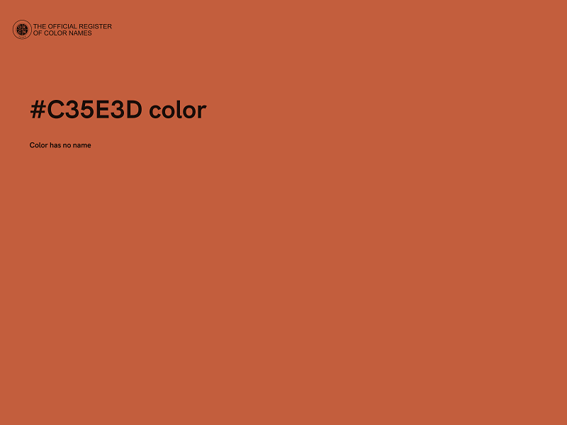 #C35E3D color image