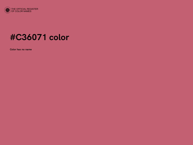 #C36071 color image