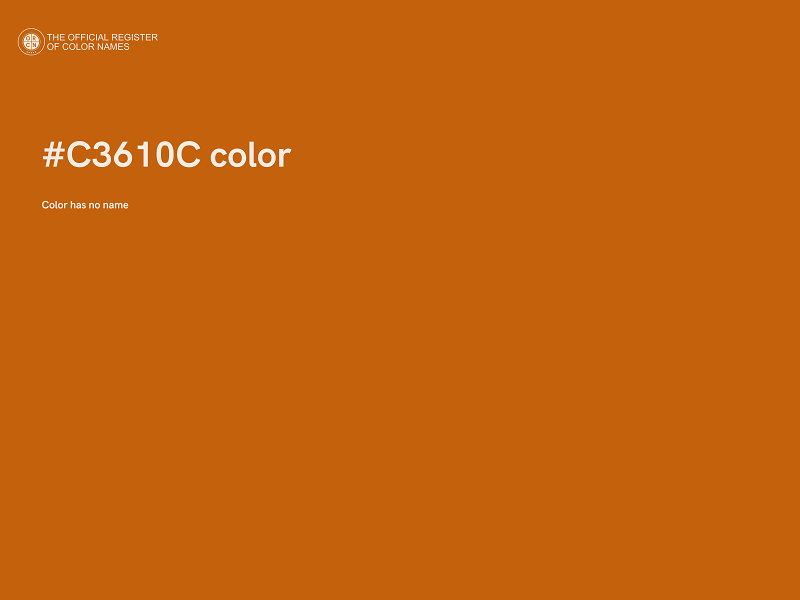 #C3610C color image