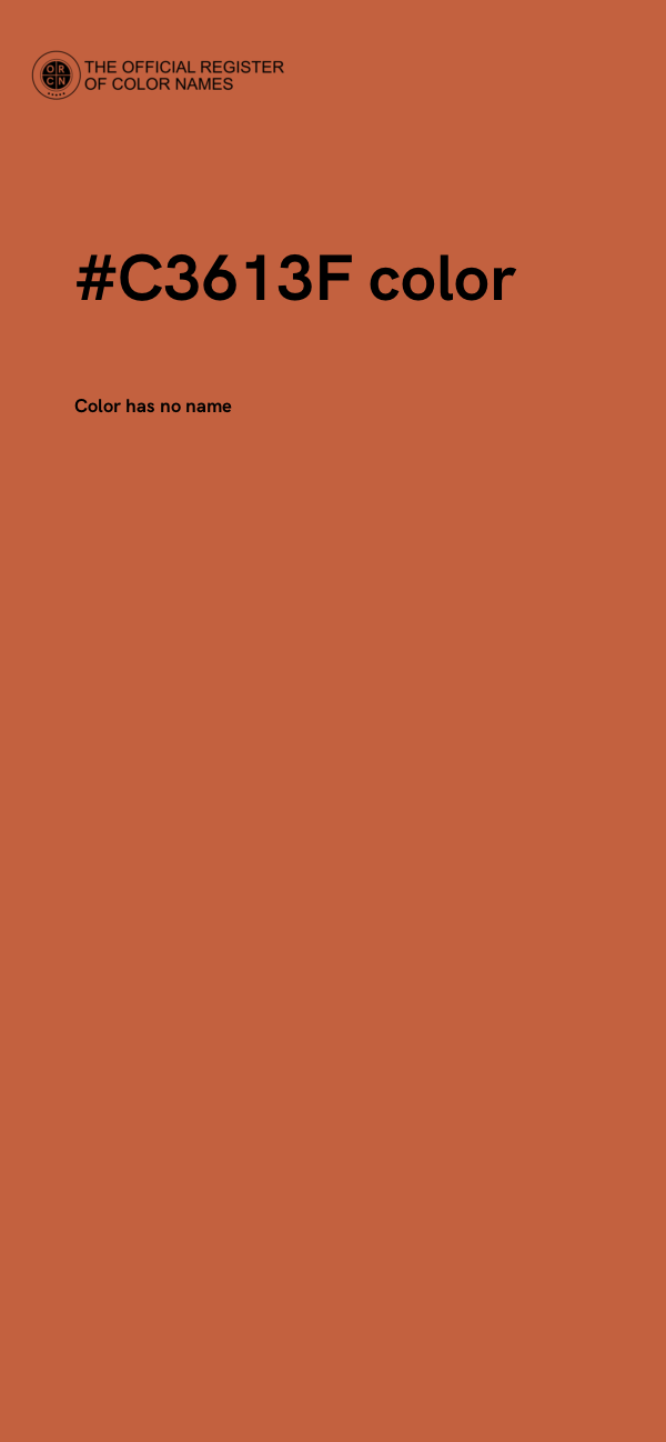 #C3613F color image