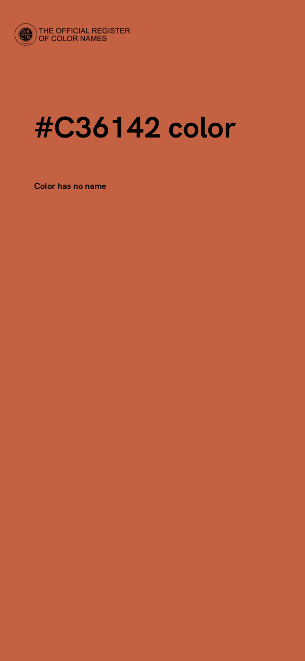 #C36142 color image