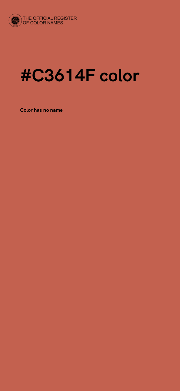 #C3614F color image