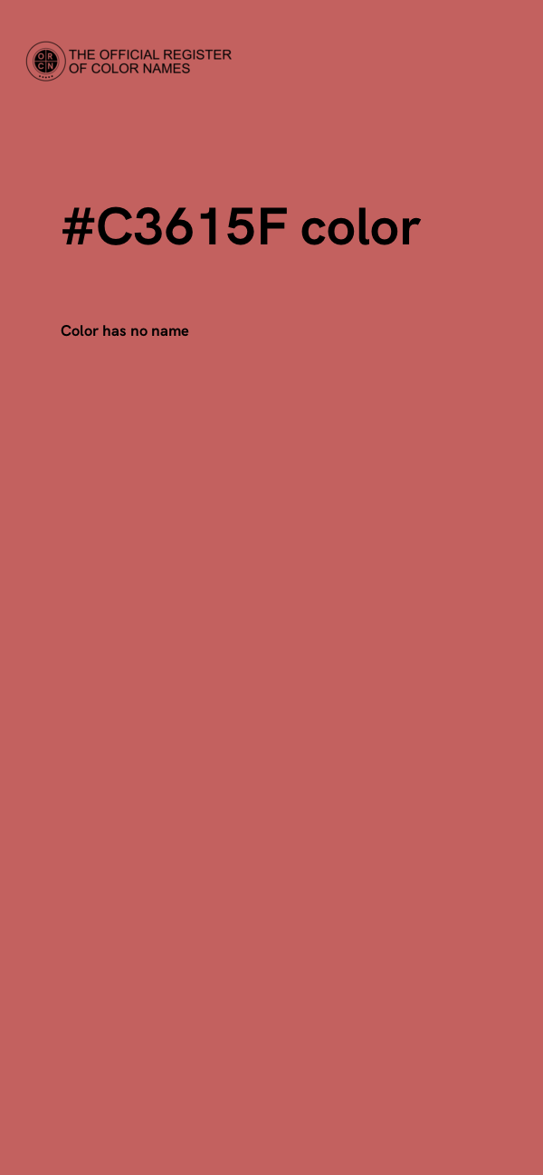 #C3615F color image