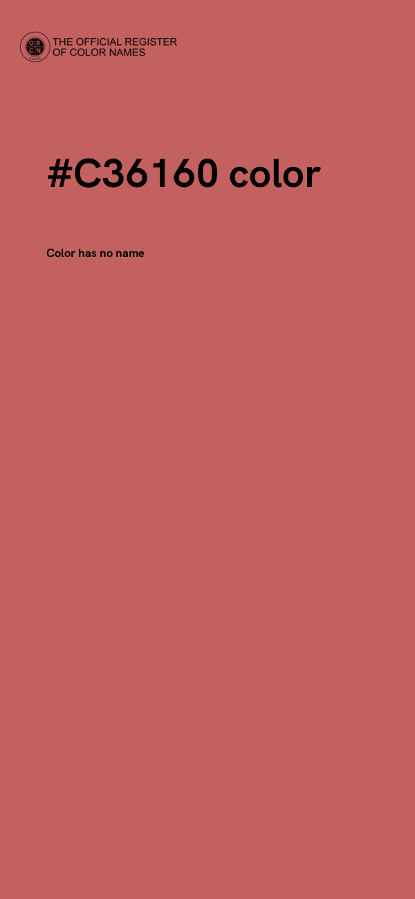 #C36160 color image