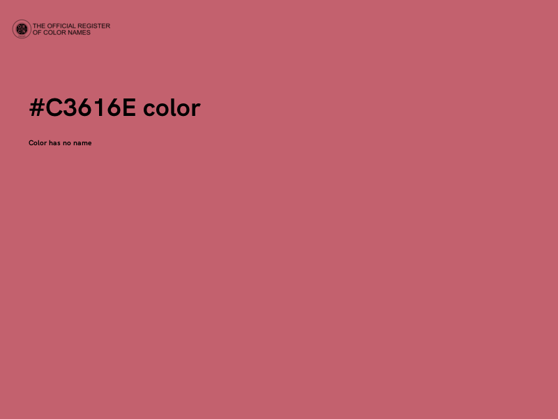 #C3616E color image
