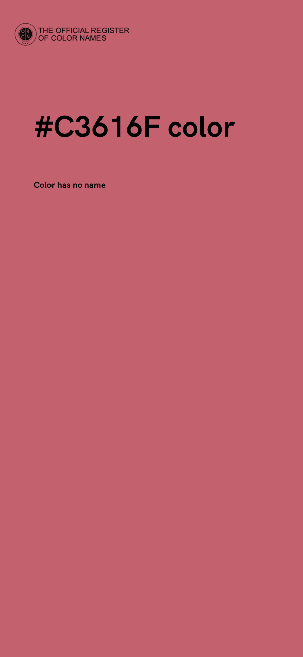 #C3616F color image