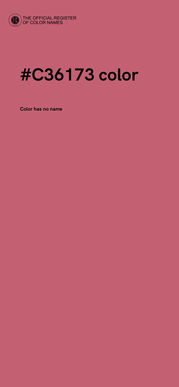 #C36173 color image