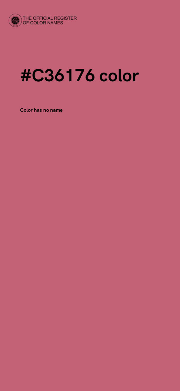 #C36176 color image