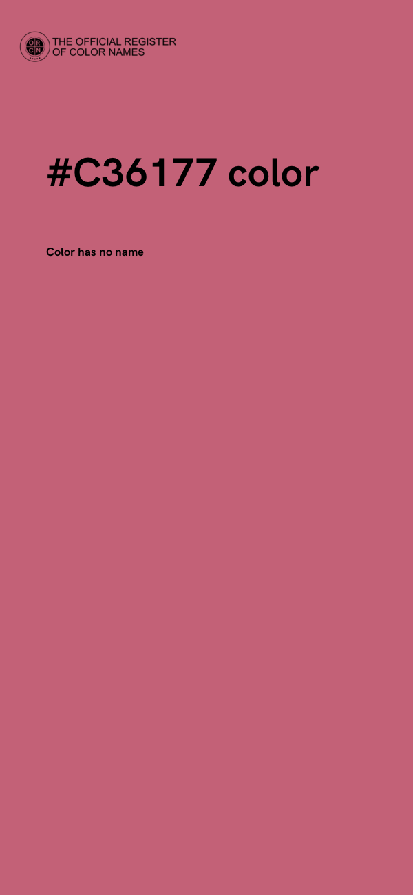 #C36177 color image