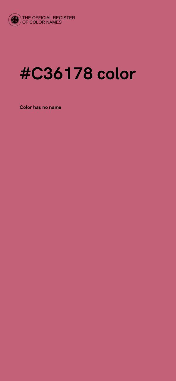 #C36178 color image