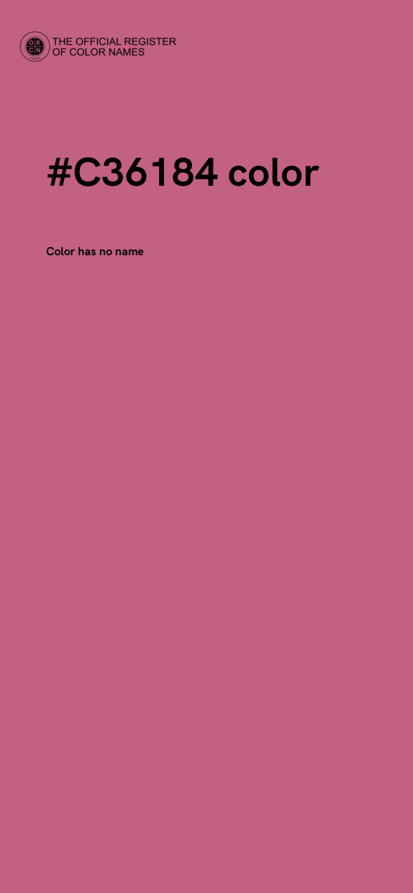 #C36184 color image