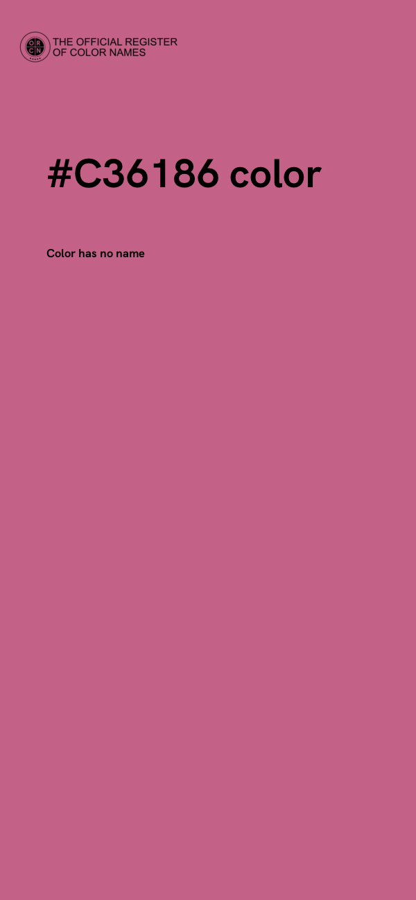 #C36186 color image