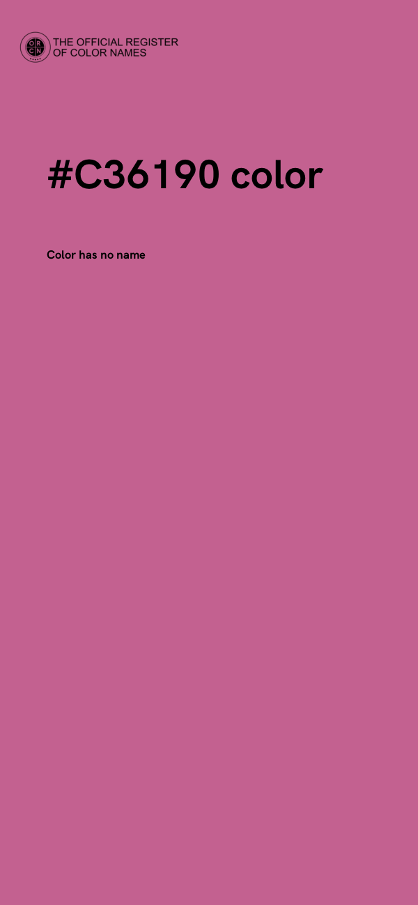 #C36190 color image