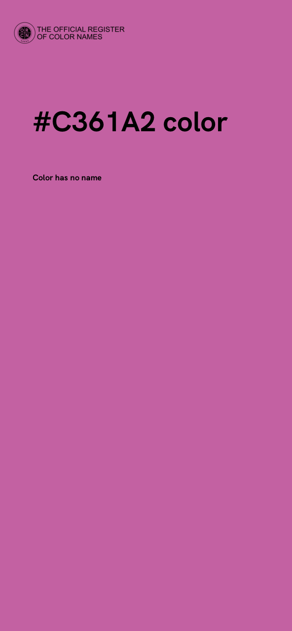 #C361A2 color image