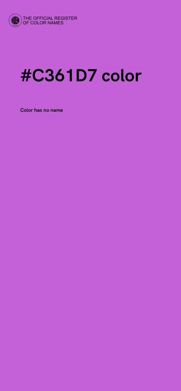 #C361D7 color image