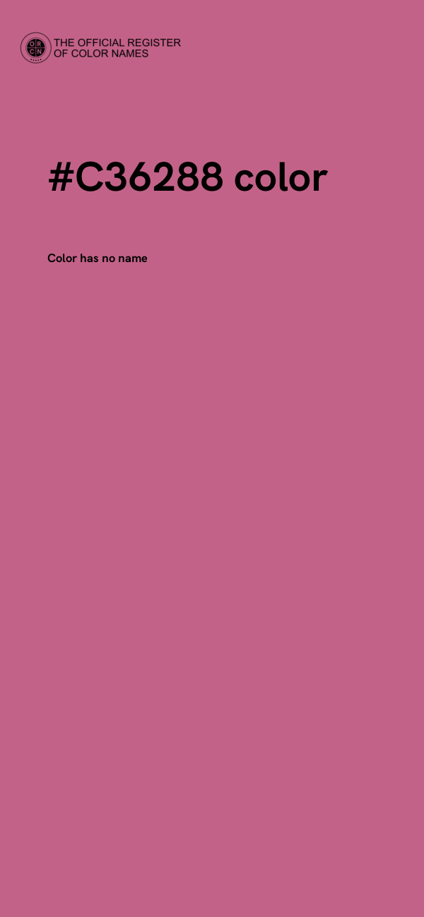 #C36288 color image