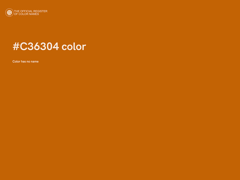 #C36304 color image