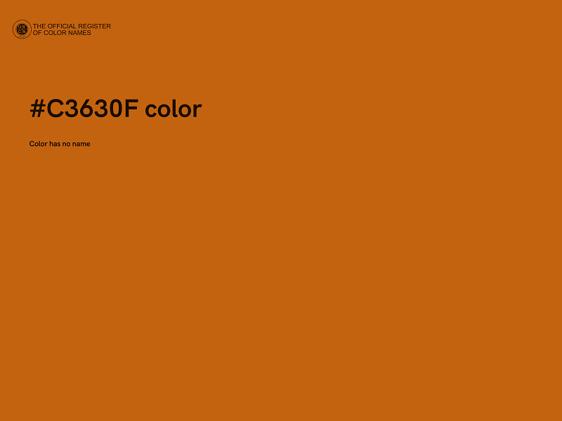 #C3630F color image