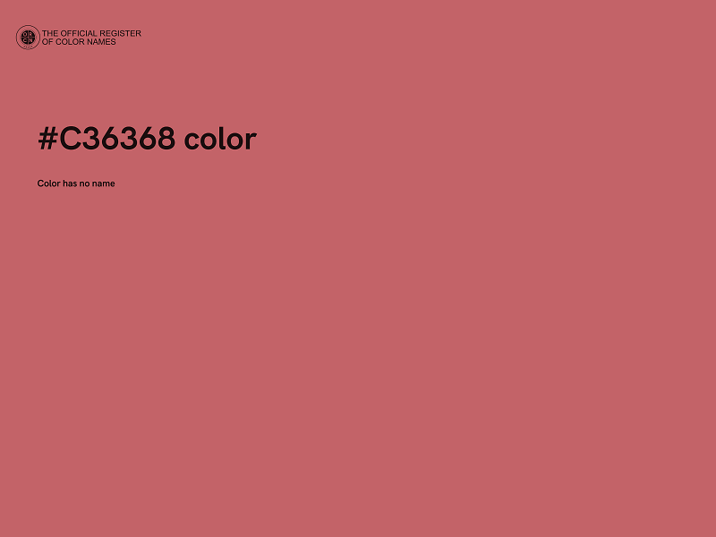 #C36368 color image