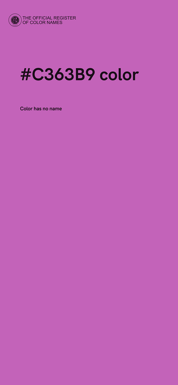 #C363B9 color image