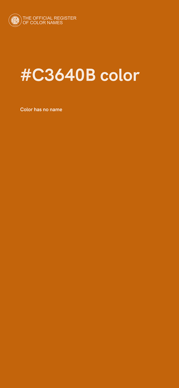 #C3640B color image
