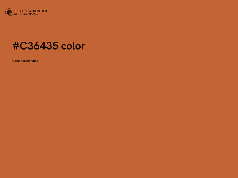 #C36435 color image