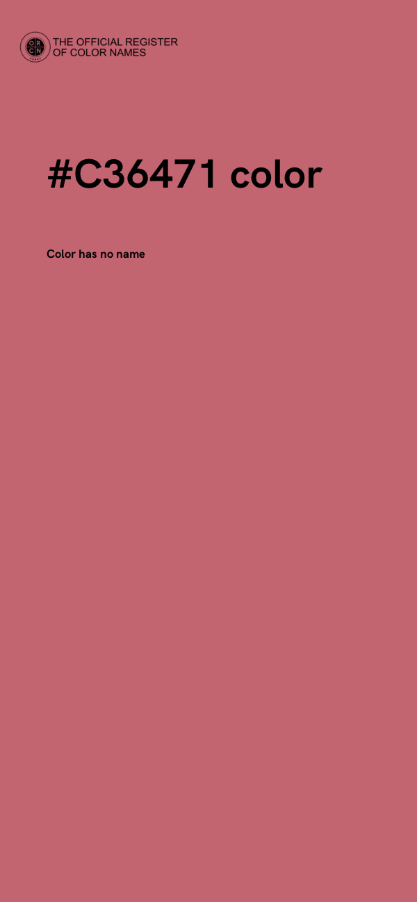 #C36471 color image