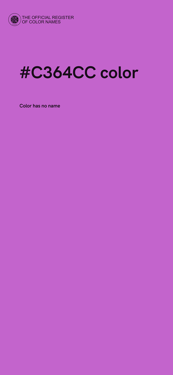 #C364CC color image