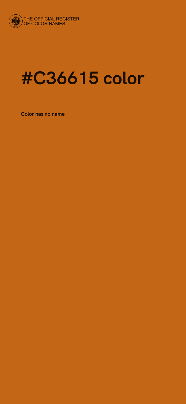 #C36615 color image
