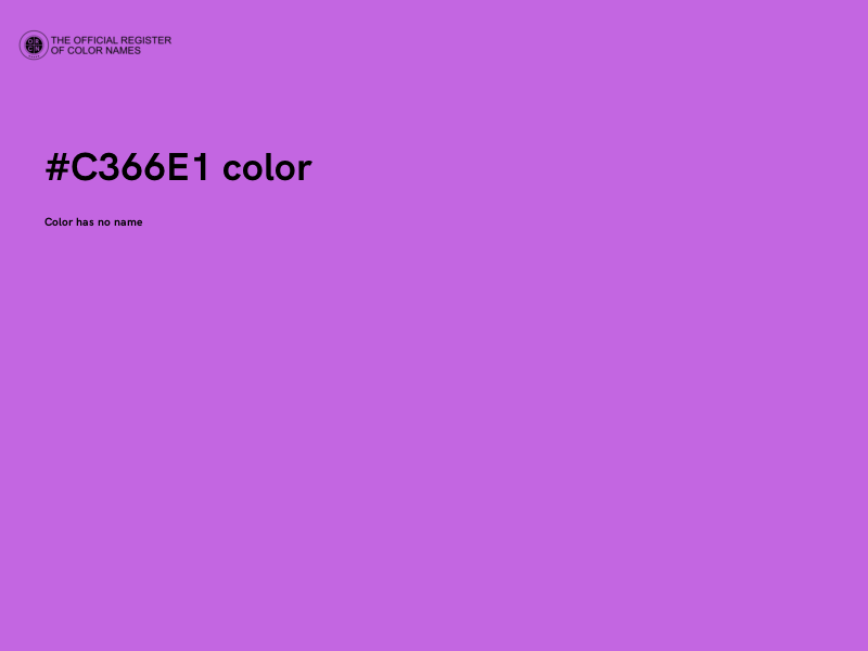 #C366E1 color image