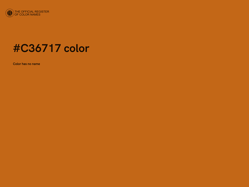 #C36717 color image