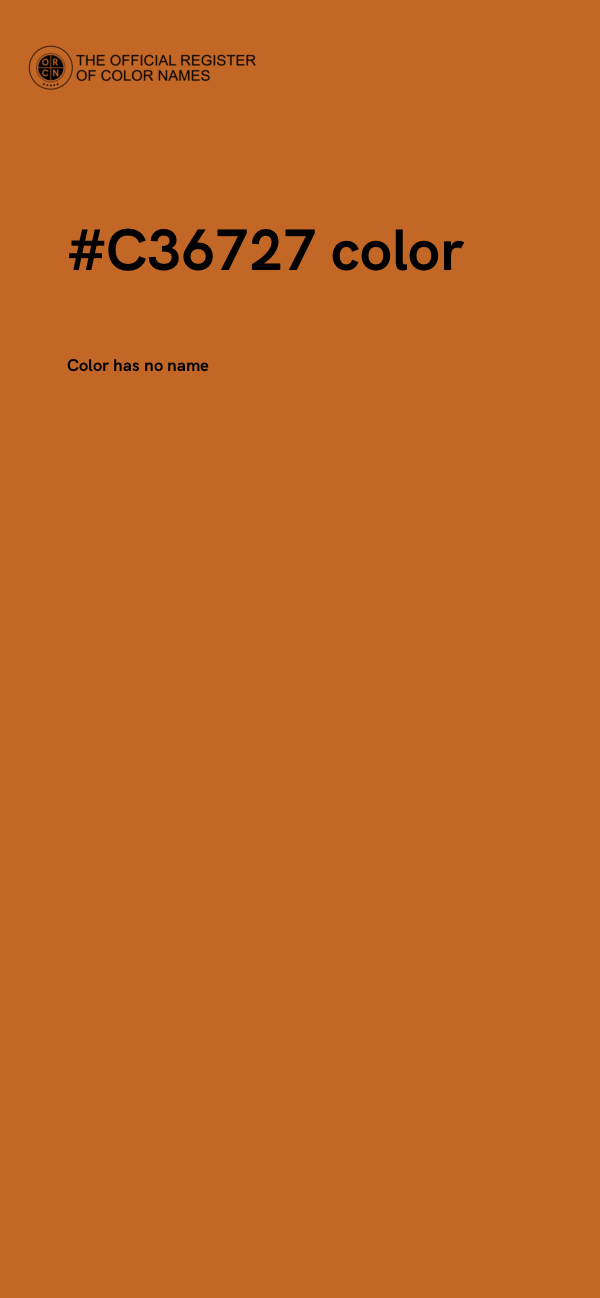 #C36727 color image