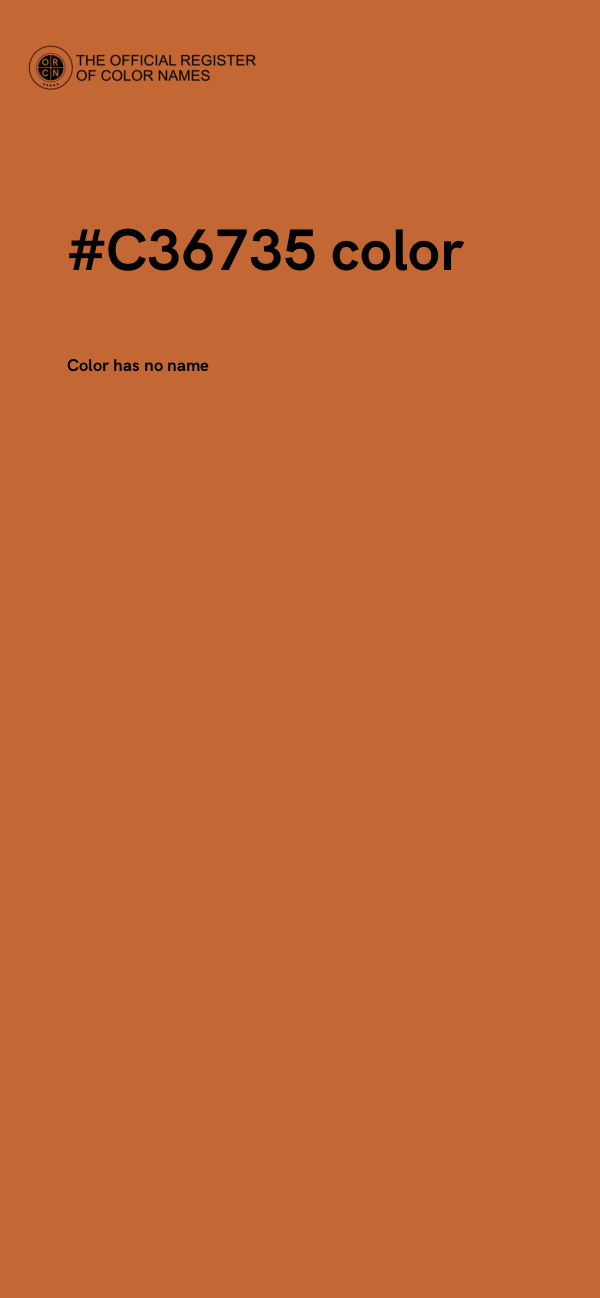 #C36735 color image