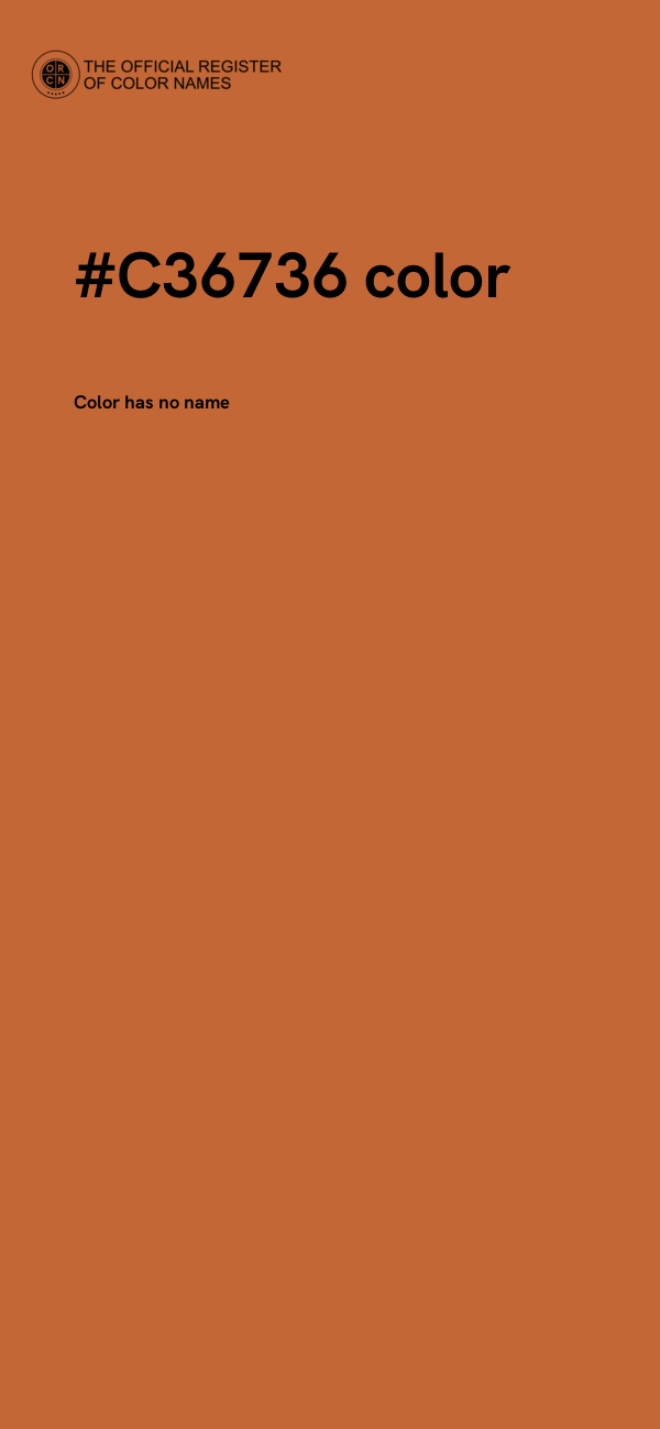 #C36736 color image