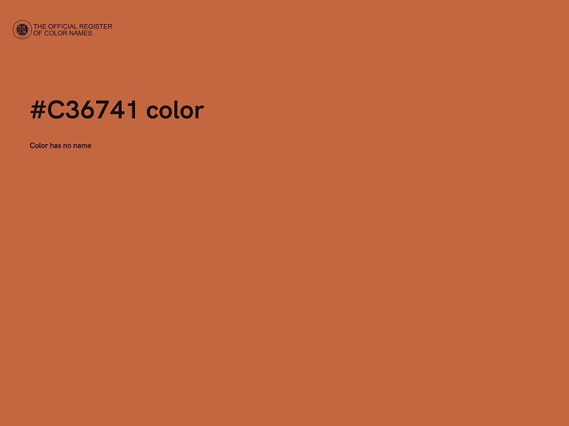 #C36741 color image